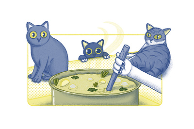My loves cat digital illustration editorial editorial illustration illustration procreate