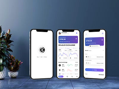 Crypto currency Exchange mobile app crypto figma mobile app ui