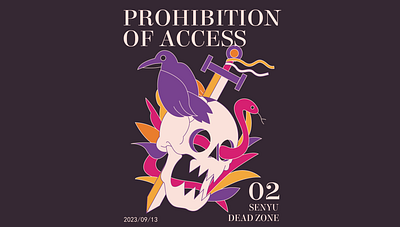Prohibition of access design graphic design illustration vector