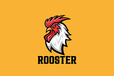 Rooster Logo chicken cock design emblem esport farm food logo logotype mascot rooster sport style