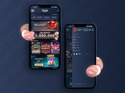 Mobile Web Casino Platform 3d branding graphic design logo ui