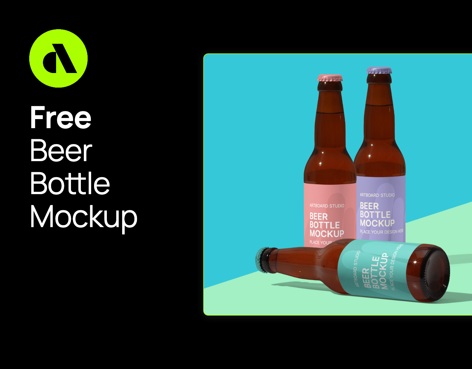 Free Beer Bottle Mockup artboard studio beer bottle beer bottle mockup beverage branding beverage mockup bottle mockup branding design free free beer bottle mockup free bottle mockup free mockup graphic design illustration mockup