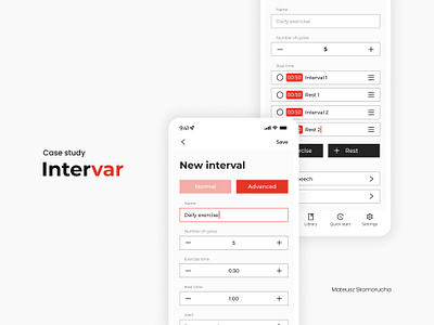 Intervar - mobile app case study app branding case study figma graphic design mobile ui ux uxui