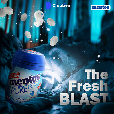Mentos Creative Ad branding graphic design