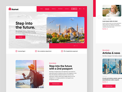 IkametAgent design drawingart future migration resident responsive ui ux visa web website