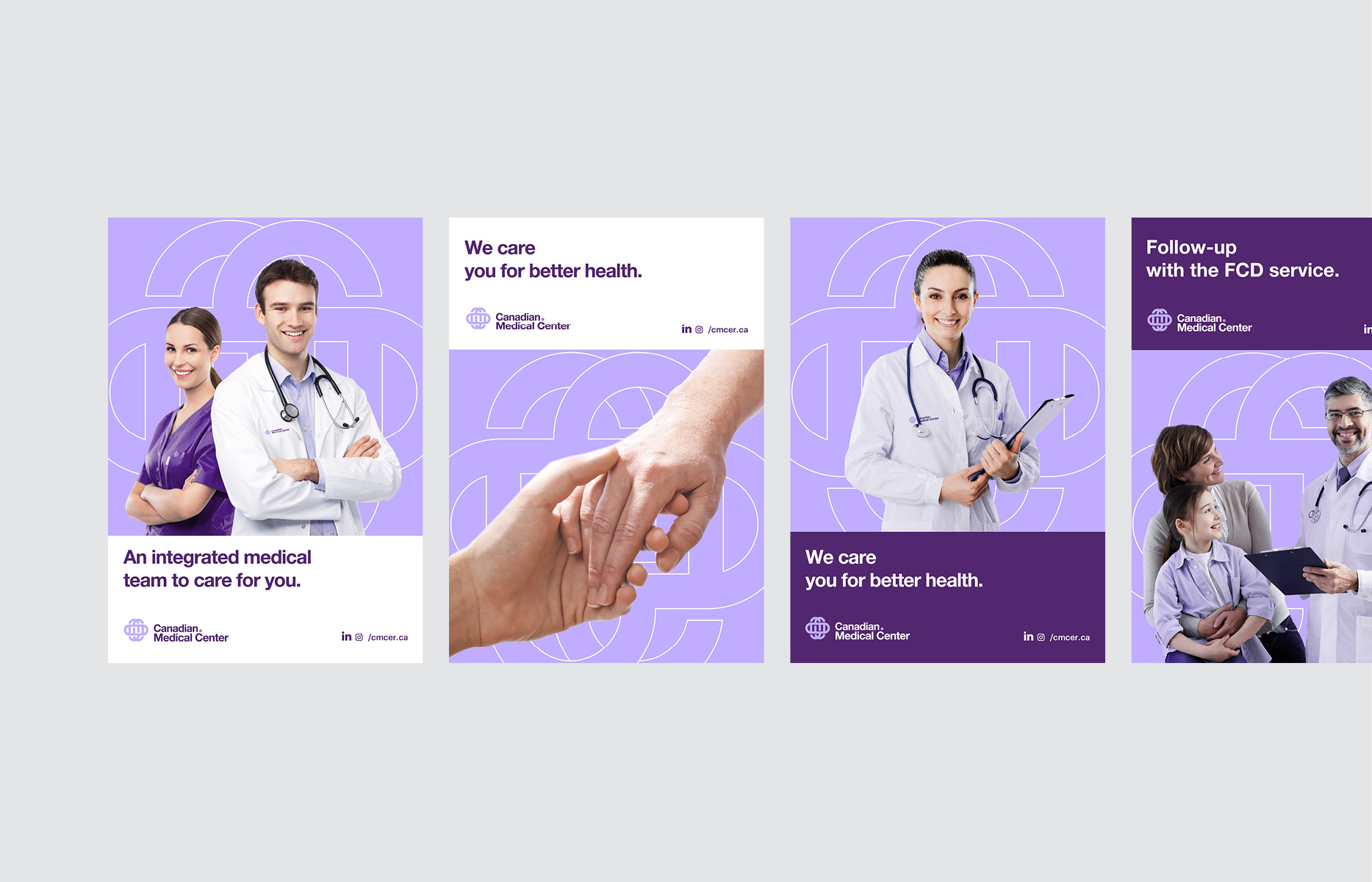 Canadian Medical Center ® brandng gift identity logo medical poster