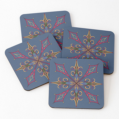 Treasure Coasters design findyourthing gift mandala pattern print product
