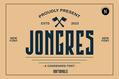 Jongres - Condensed Font condensed font design display font font font design fonts graphic design type design typeface