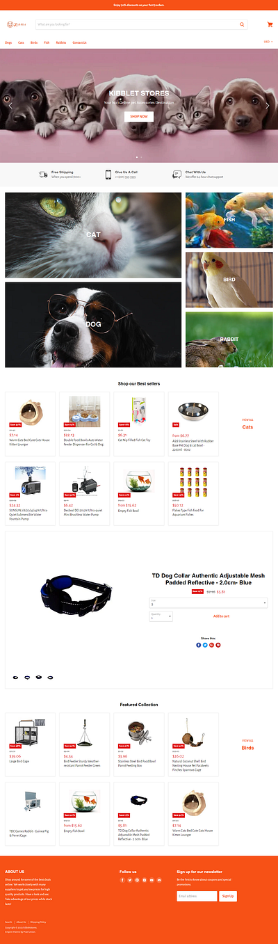 Pet accessories ecommerce store design ecommerce store logo online store pet store responsive design shopify shopify store web design website design woocomerce wordpress