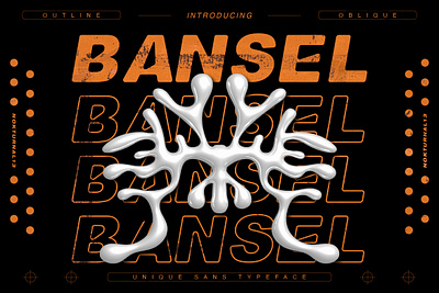 BANSEL - Unique Sans Font bansel font design display font font font design graphic design sans font type design typeface unique sans font