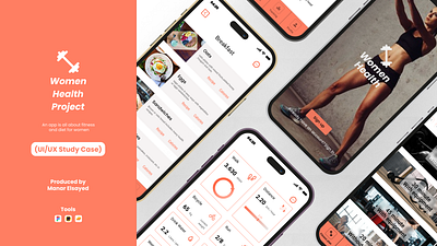 Women Health App (Study Case) design figma fitness app mobile app typography ui design ux research wireframing