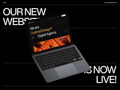 Outline2Design Website about agency animation big type contact flow graphic design grid interaction logo minimal playground team typography ui webflow work