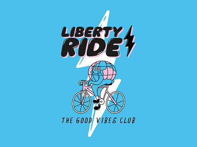 Liberty Ryde design graphic design illustration vector