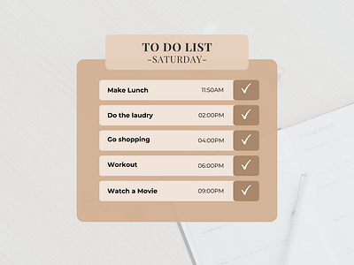 Daily UI 042 – To Do List dailyui dailyui042 dailyuichallenge design graphic design list to do list ui