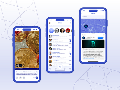 Social Crypto App / iOS & Android android app apps branding design figma graphic design illustration ios logo mobile mobile apps ui ux