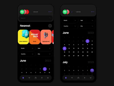 evento® android app calendar event filter ios kit meeting schdule serach ticket timeline ui ux