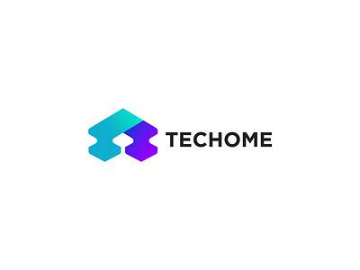 Techome logo design brand brand identity branding design graphic design home home logo house house logo illustration logo logo design modern logo tech home tech home logo tech house logo tech logo technology logo techome techome logo