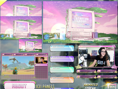 Twitch Cute Overlays Pack Animated ⭐ 3d aesthetic twitch overlay chill twitch overlay cozy twitch overlay cute twitch overlay graphic design motion graphics obs overlay stream graphics streamelements overlay streamlabs overlay twitch twitch alerts twitch overlay twitch pack twitch screens twitch webcam