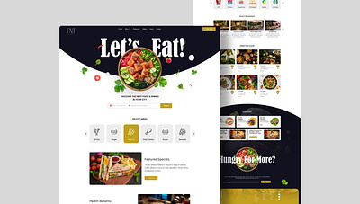 FNT Food Website ecommerce blog branding delivery design ecommerce food landing page online food deliver ui ui web ui