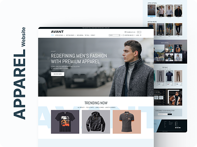 Apparel Website Landing Page Design apparel apparel website design cloth dress fashion landing page seasonal shoping trend ui ui design user interface design website