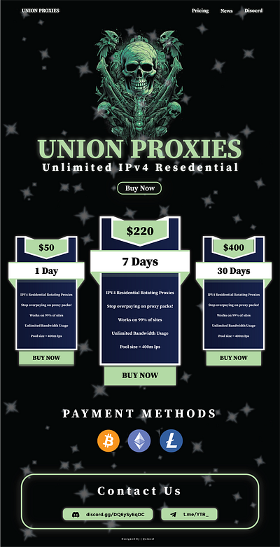 Union Proxies graphic design ui