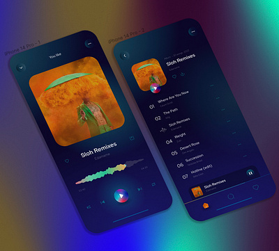 Design Inspiration for a Music App app desigh ui ux