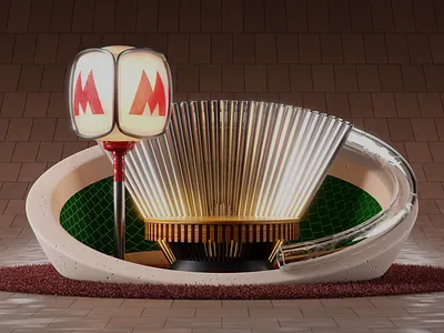 3D illustration 3d b3d blender blender3d cycles graphic design illustration kharkiv lighting metro modelling shading subway ukraine