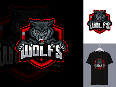 WOLFS character design graphic design illustration logo mascot vector