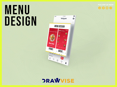Creative Menu Design branding design drawvise graphic graphic design illustration menu