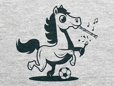 Elementary School Stallion art cute elementary flute football horse mascot mascot design music mustang painting pe physical education quirky recorder school soccer specials stallion