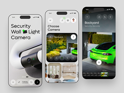 LightCam – Smart Home Security App app automation b2b camera control crm design home iot mobile monitor protection remote saas security security app smart smarthome software uxdesign