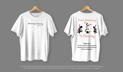 Mourning to Dancing Graphic Tee branding christiandesign graphic design illustration logo