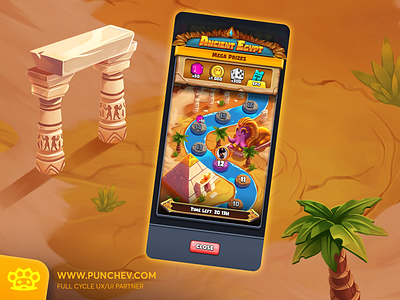 Ink Games - Prize Kingdoms Saga Map branding design gui icons illustration interface logo punchev ui ux