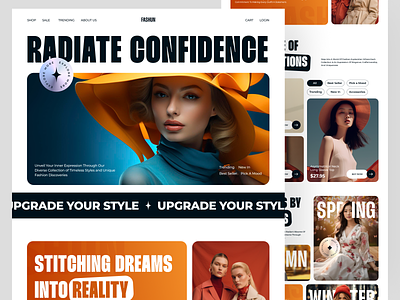 Fashun - Women Fashion Landing Page clothing clothing landing page clothing website e commerce fashion fashion e commerce fashion landing page fashion website landing page landing page design marketplace shoping store ui ui design uiux ux web design website website design