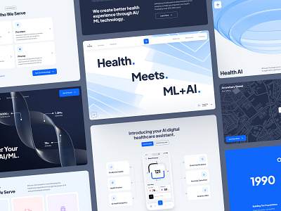 asklepios: AI Healthcare & Wellness Website | Platform Page UIUX 3d abstract ai healthcare landing page ai healthcare website biotech biotech website blue clean health landing page health website healthcare healthcare ai website healthcare landing page healthcare ui healthcare website heatlhcare web design minimal ui ui kit virtual care