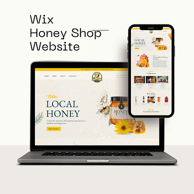 Honey Website Design (wix) branding free template honey template honey website design landing page logo ui ux ui wix wix designer wix landing page wix pro wix studio wix template wix website wordpress