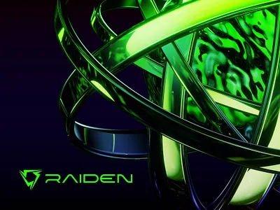Raiden - Visual Identity 3d brand branding brandmark custom digital energy graphic design icon identity logo logomark logotype monogram moodboard presentation symbol tech typography visual