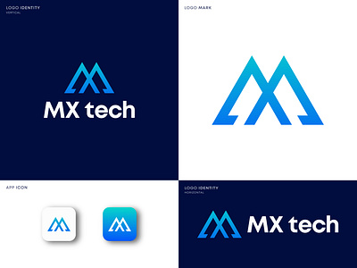 MX Modern minimalist app tech lettering busines logo design. app icon app logo business logo letter mx logo lettring logo minimalist logo modern logo mx logo mx logo design shamim shamim all mamun tech logo