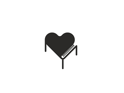 LovePiano branding design graphic design icons illustration logo love piano vector