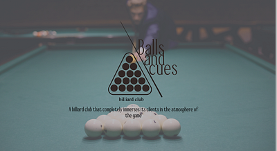 Logo for the billiard club "Balls and cues" branding design graphic design ill illustration logo ui vector