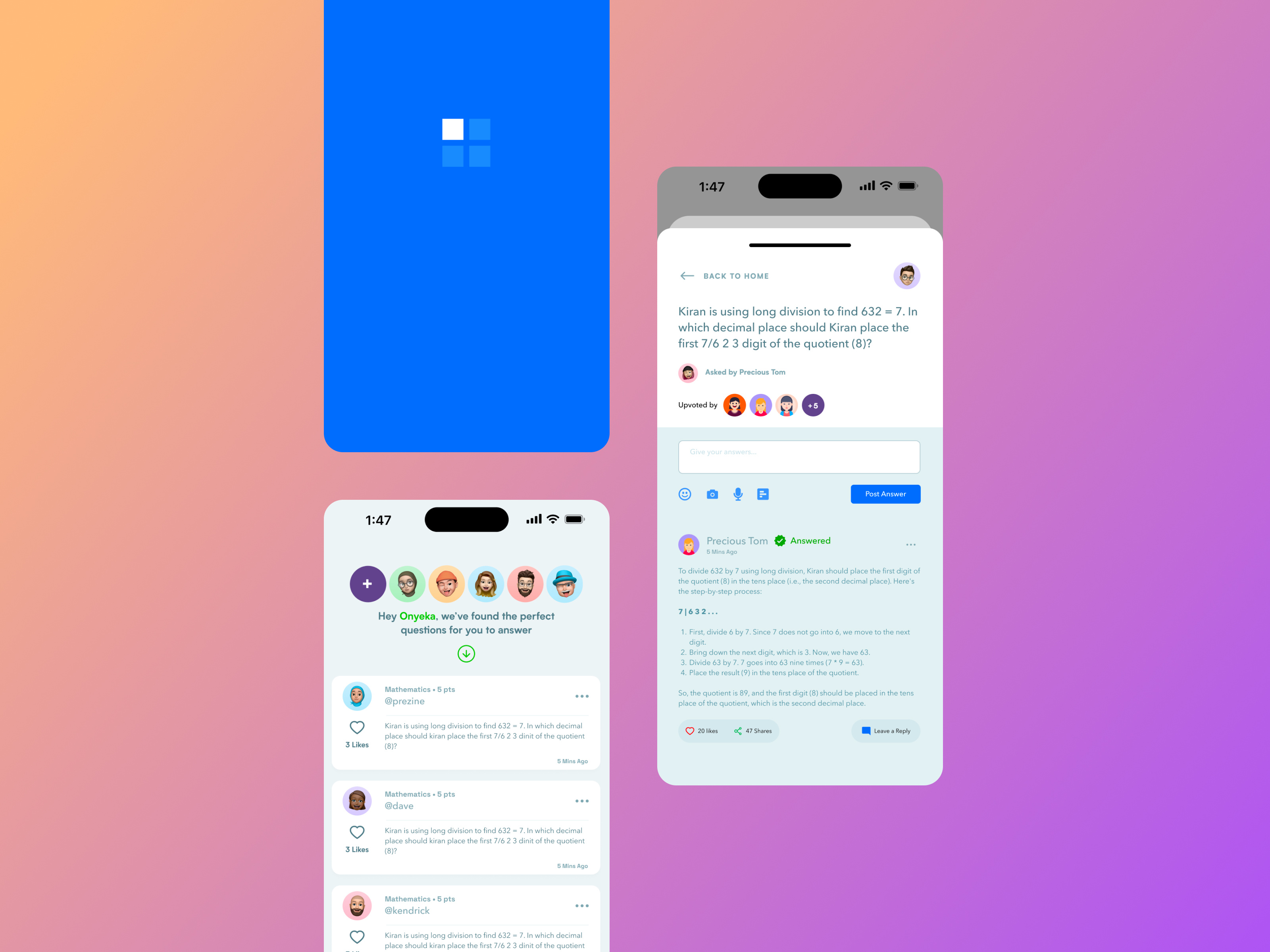 OlevelGuru Mobile Application edtech figma mobile product ui ux