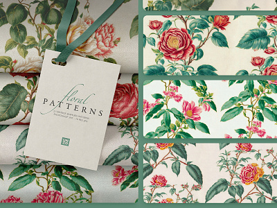 Floral Patterns furniture and textile design ui