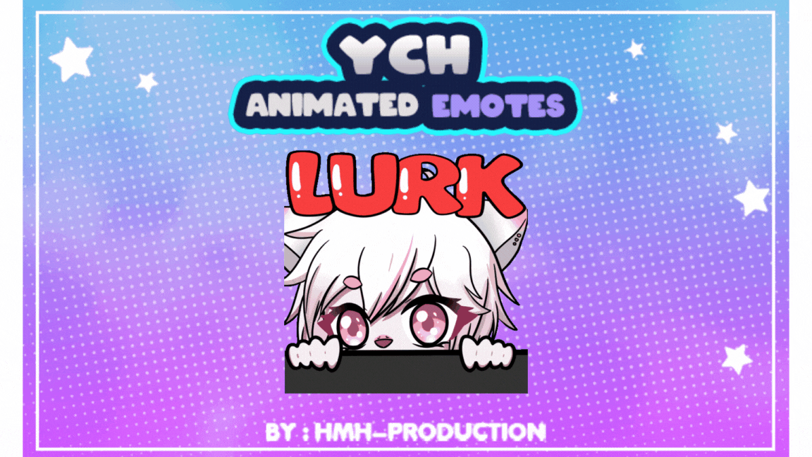 YCH Animated Emotes Lurk illustration