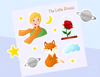 Little prince character design graphic design illustration ui vector