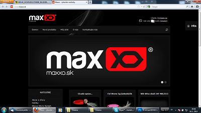 Maxxo - Fishing webdesign, Year 2010 graficky dizajner