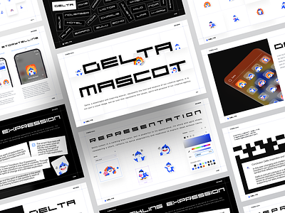 Delta - Korsa Mascot Pitch Deck agency brand branding branding mascot character character design creative agency delta delta mascot illustration illustration art korsa korsa agency korsa mascot mascot mascot design mascotlogo pitch deck ui ux