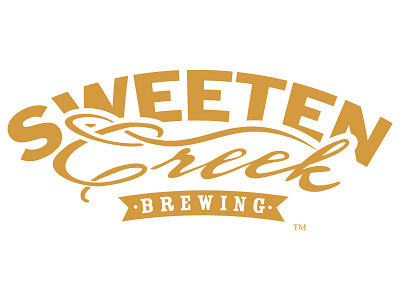 Sweeten Creek Brewing asheville beer branding brewery brewing logo sweeten creek