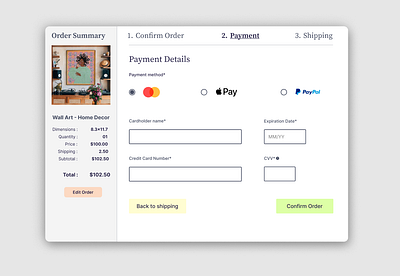 Credit Card Checkout page #DailyUI - 002 100 days of design branding credit card daily designs daily ui design dribbble figma graphic design illustration logo payment design ui ui design uiux user interface ux vector web app web design