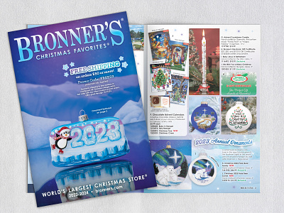 Bronner's Christmas Favorites Catalog design designer graphic design graphicdesign indesign layout design