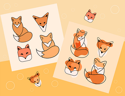 Fox design graphic design illustration vector